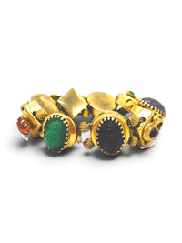 Vintage Mystical Symbolic Charm Bracelet | Scarabs, Serpents and Dragon's Breath